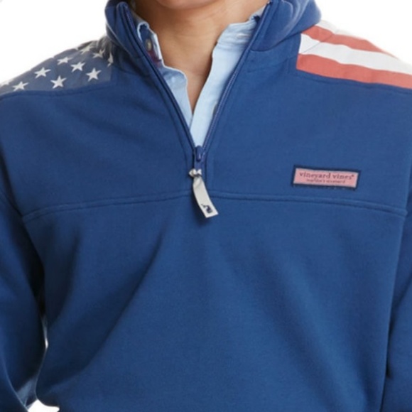 Vineyard Vines Other - Vineyard Vines ¼ Zip American Flag Shep Shirt
